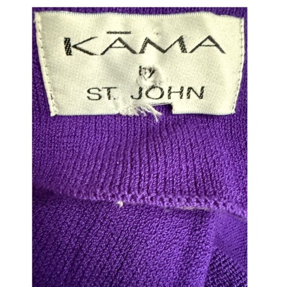 KAMA by St John purple knit cardigan‎ - Picture 5 of 6